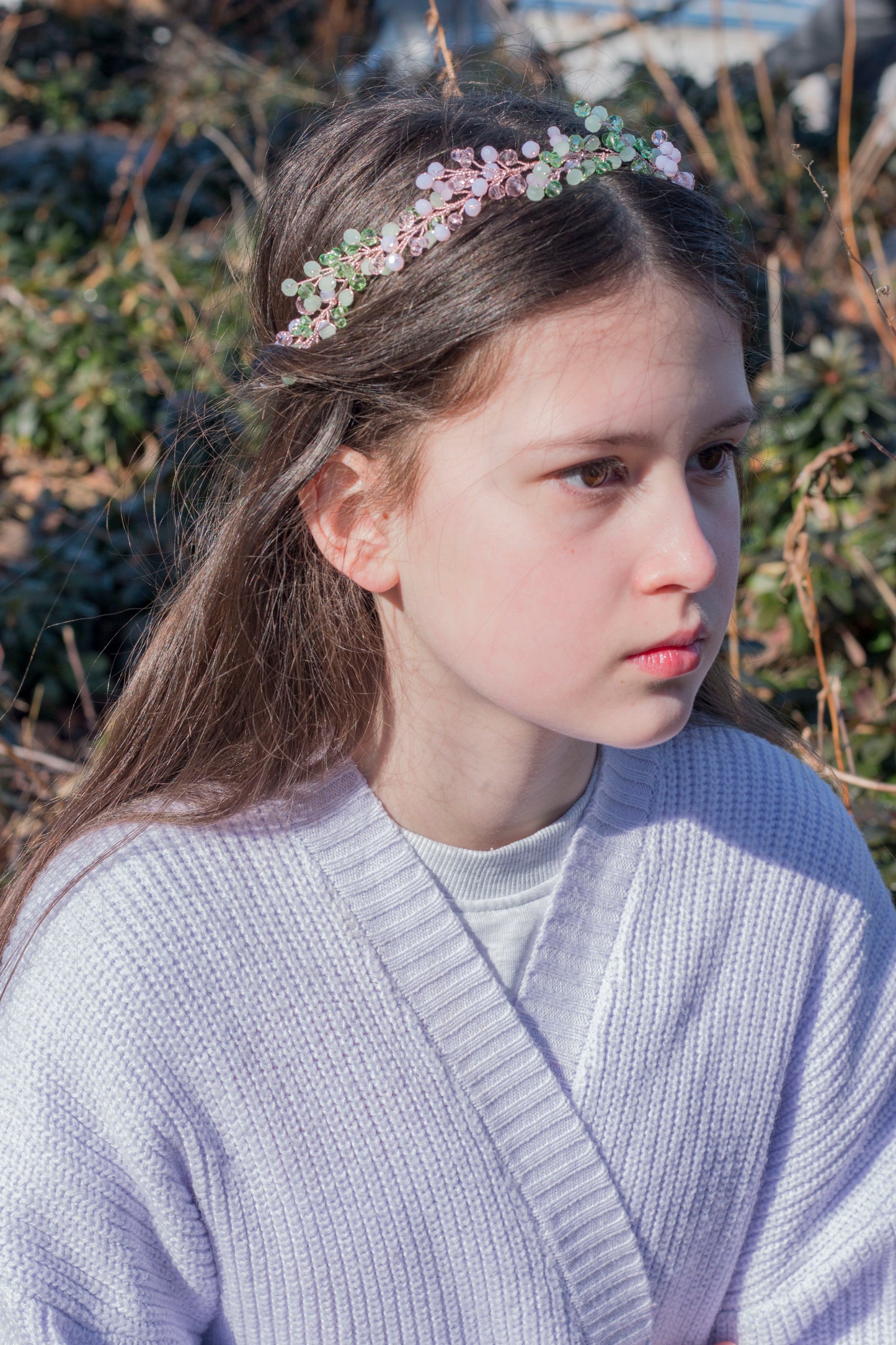 Forrest Rose - Crystal Beads Hairpiece