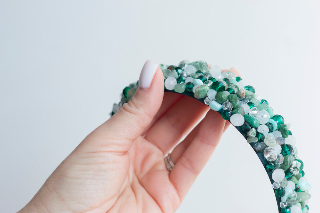 Summer Breeze - Crystal Beads Headband