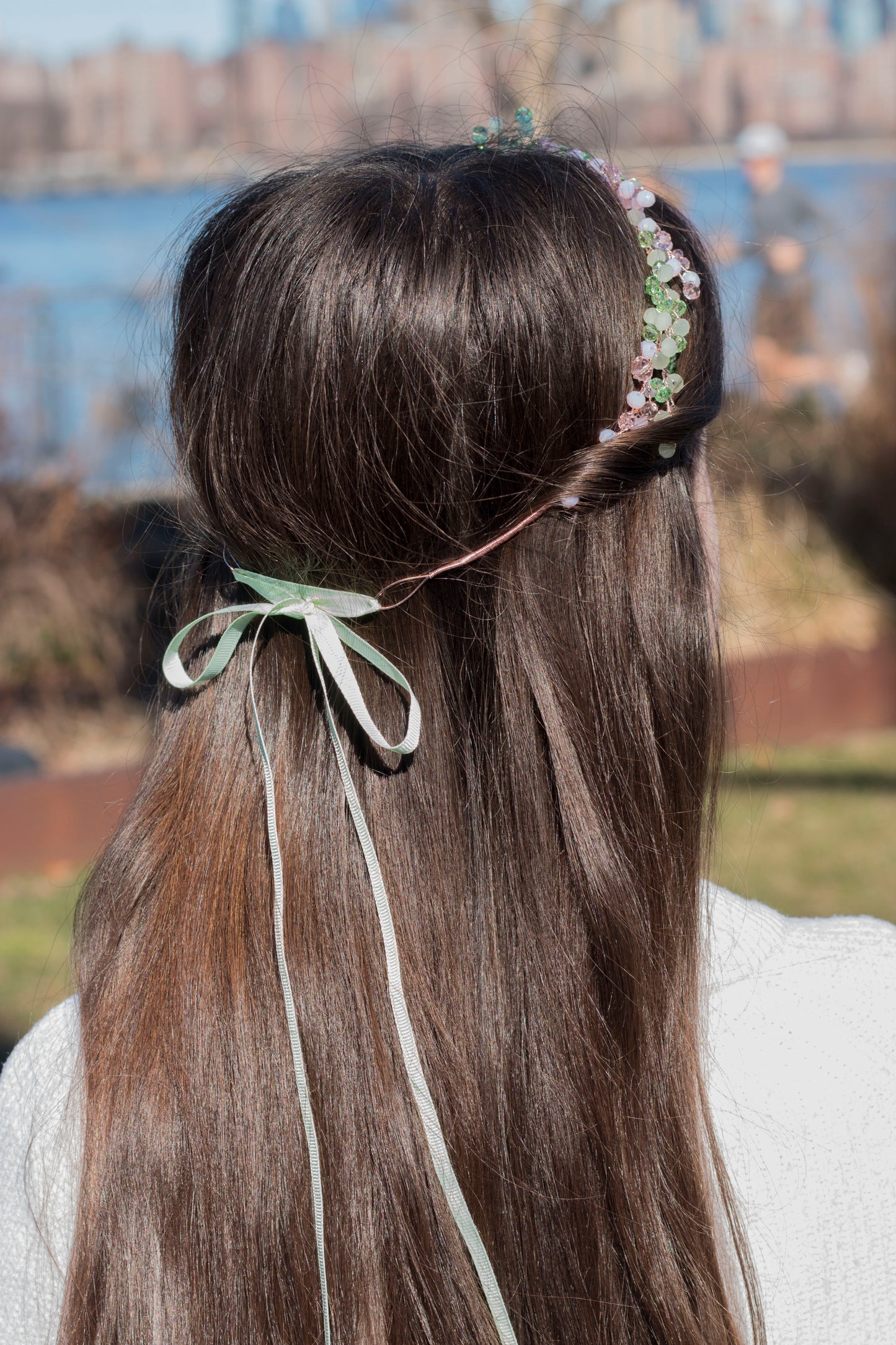 Forrest Rose - Crystal Beads Hairpiece