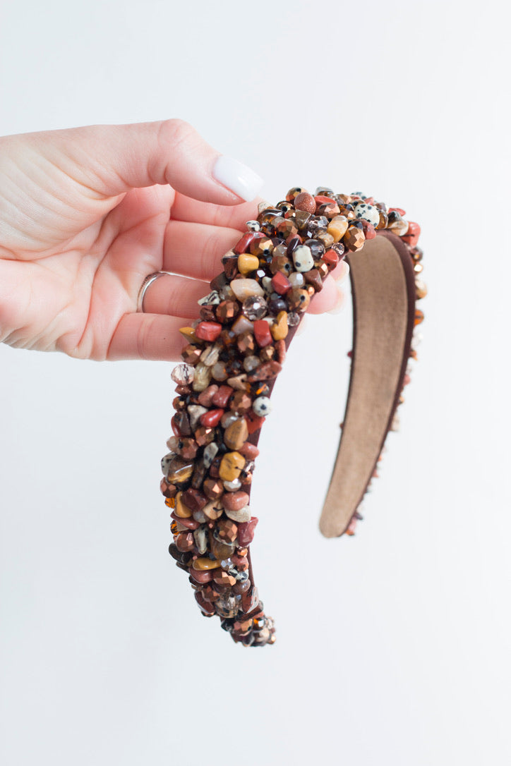 Hazel - Crystal Beads Headband