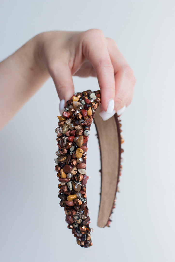 Hazel - Crystal Beads Headband
