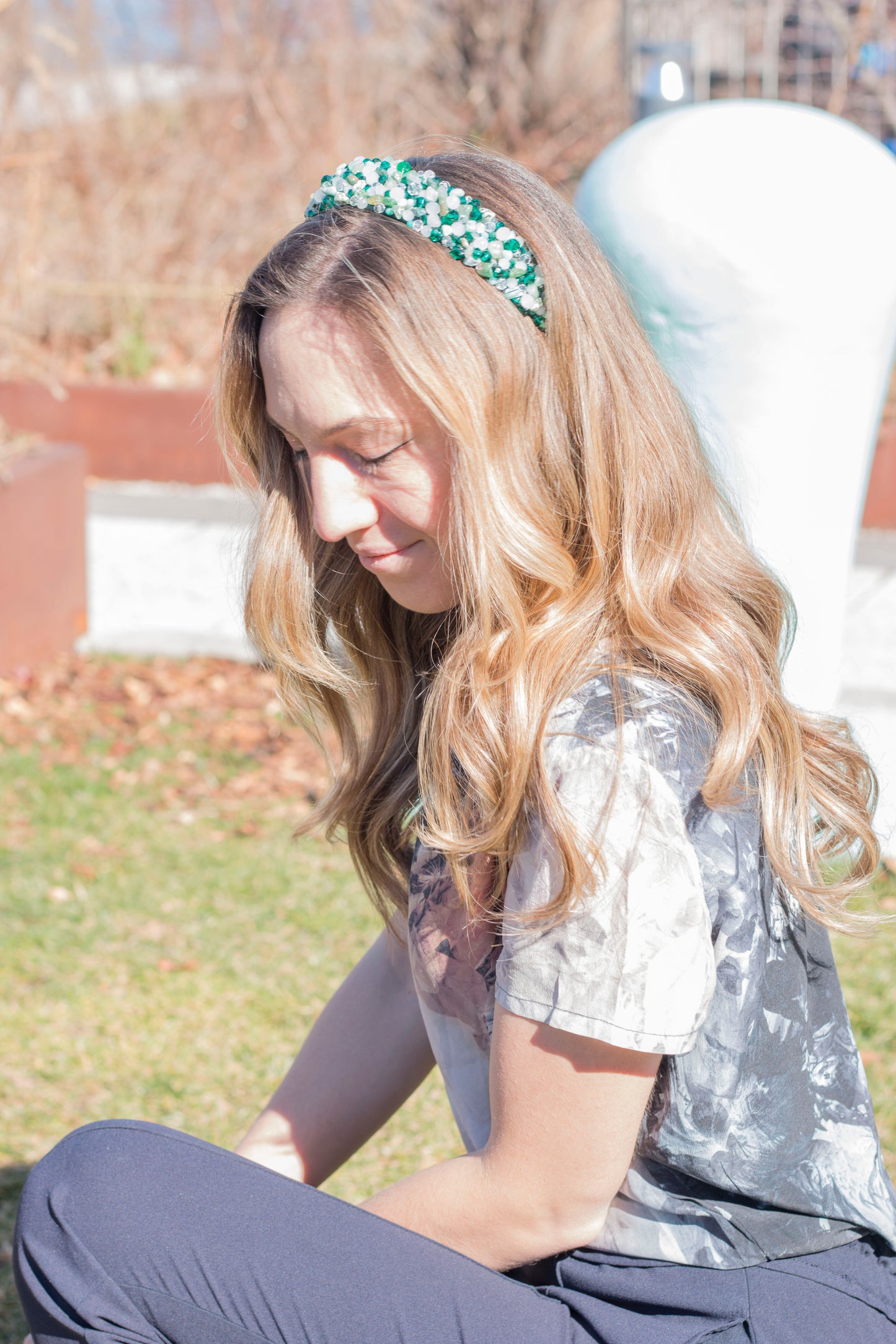 Summer Breeze - Crystal Beads Headband