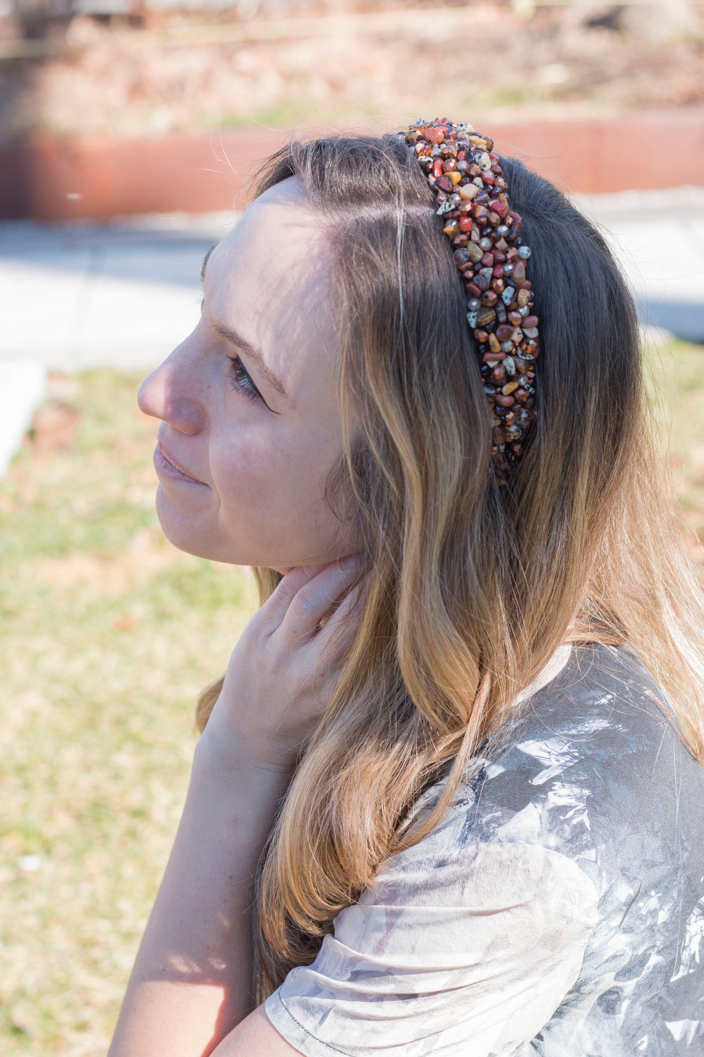 Hazel - Crystal Beads Headband