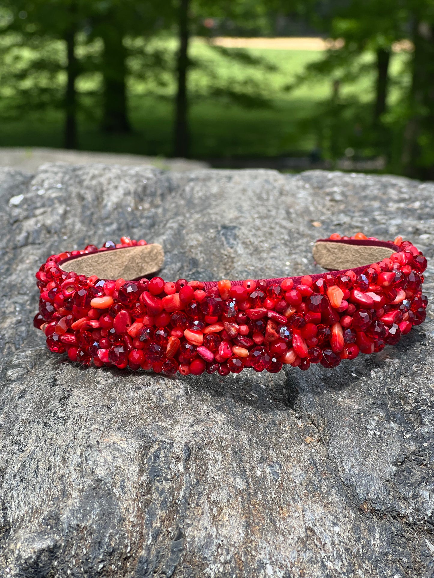 Pomegranate - Crystal Beads Headband