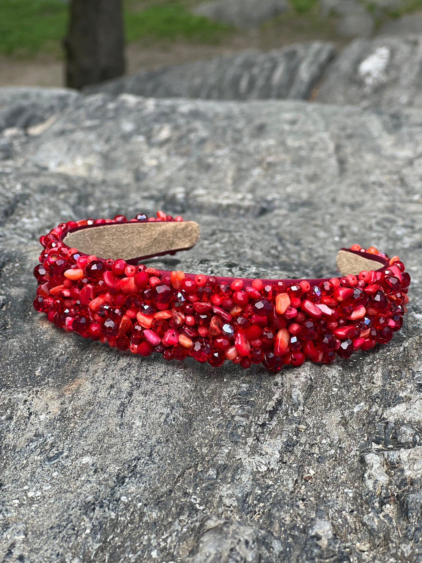 Pomegranate - Crystal Beads Headband