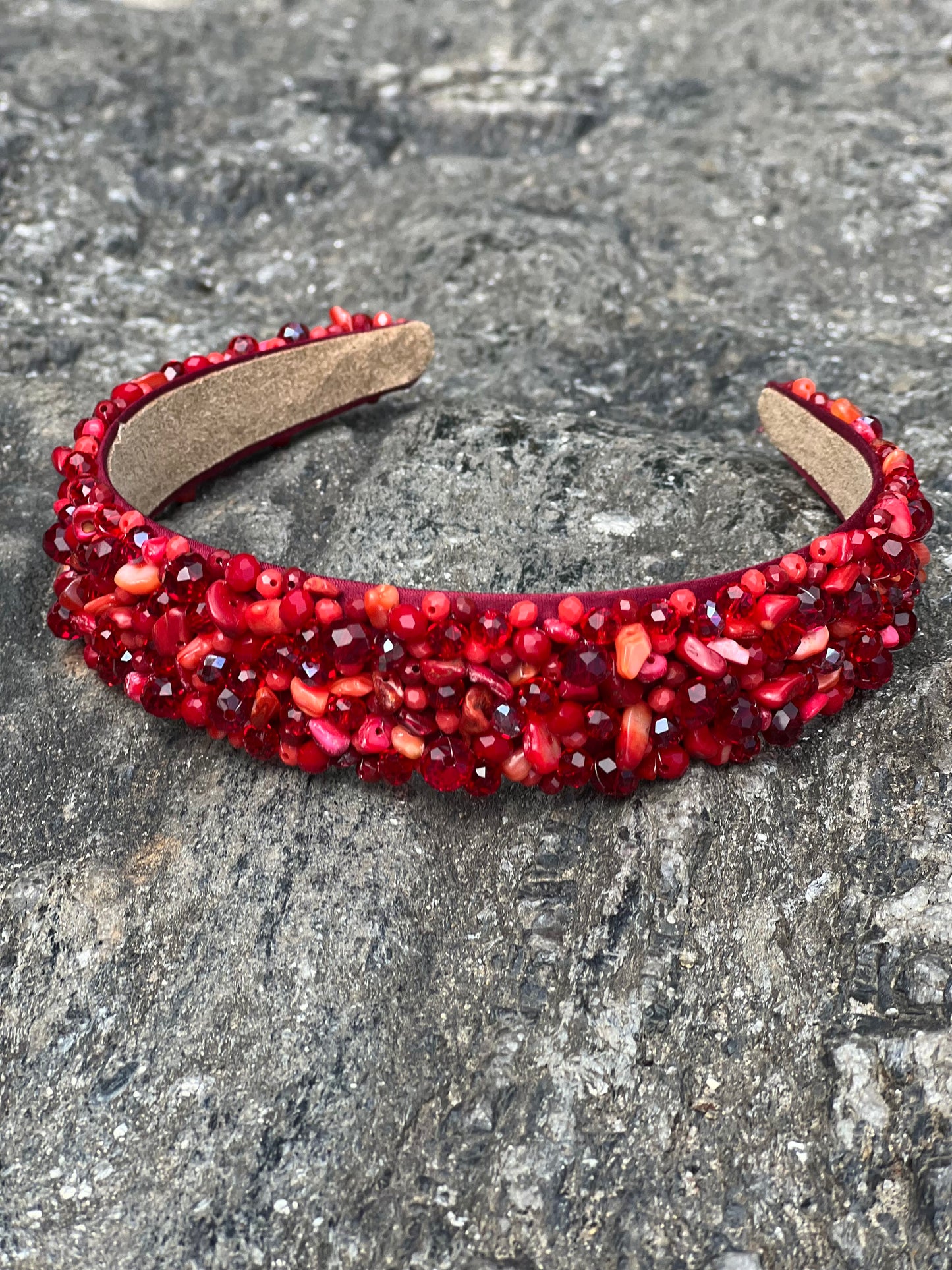 Pomegranate - Crystal Beads Headband