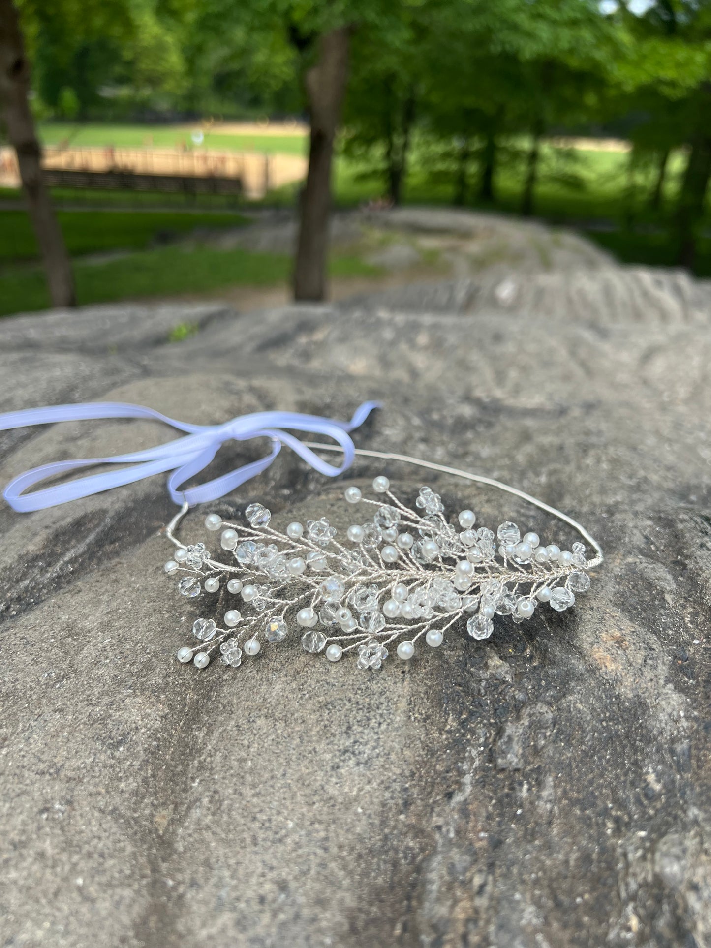 Bridal Vine - Crystal Beads Hairpiece